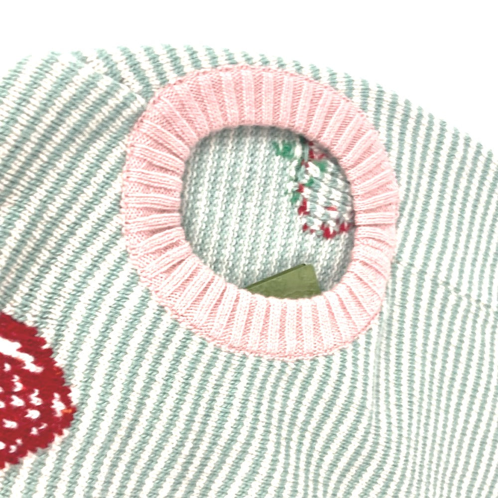 GUCCI 695740 Dog Knitwear Strawberry Pet Clothes Tops and Other Items Wool Unisex Pink