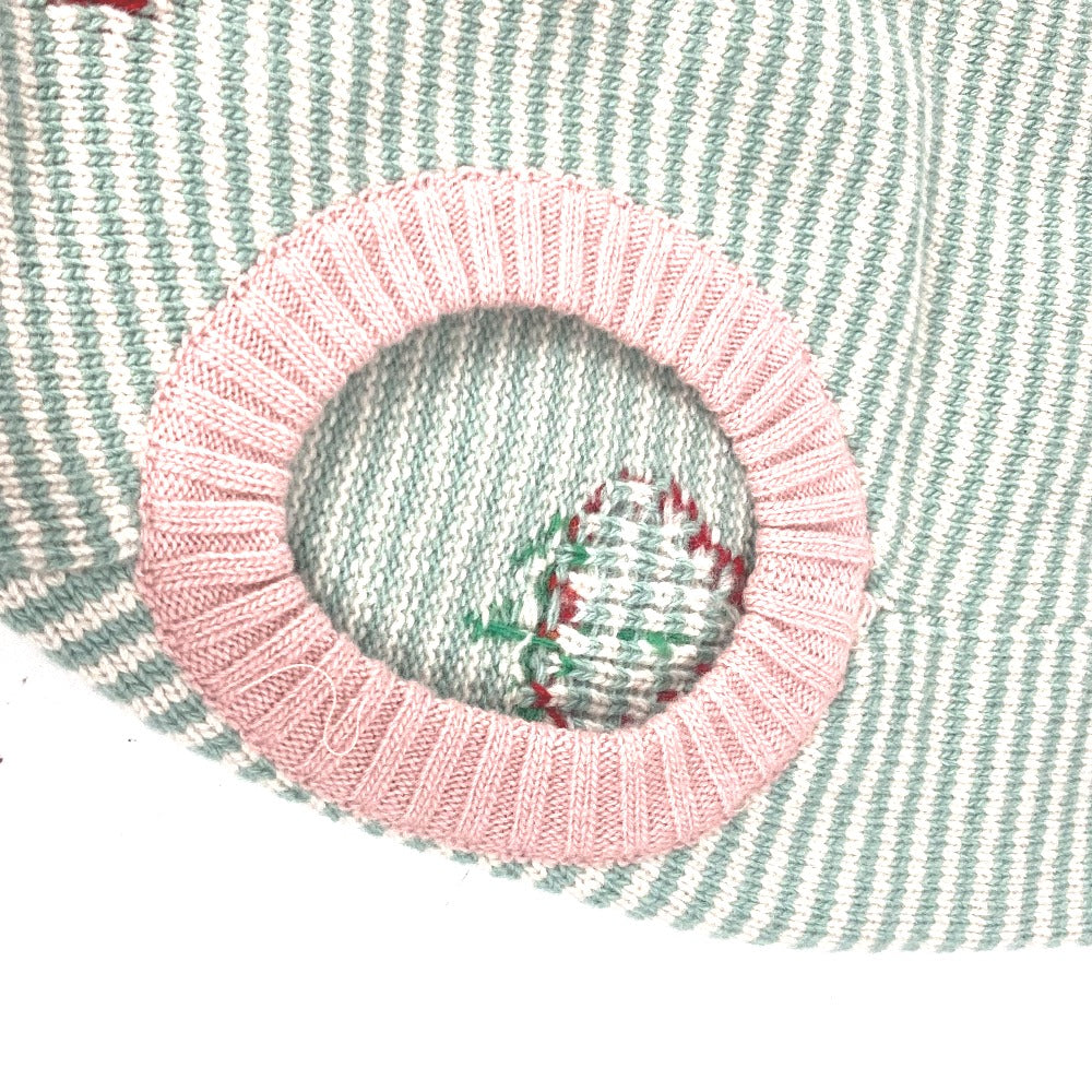 GUCCI 695740 Dog Knitwear Strawberry Pet Clothes Tops and Other Items Wool Unisex Pink