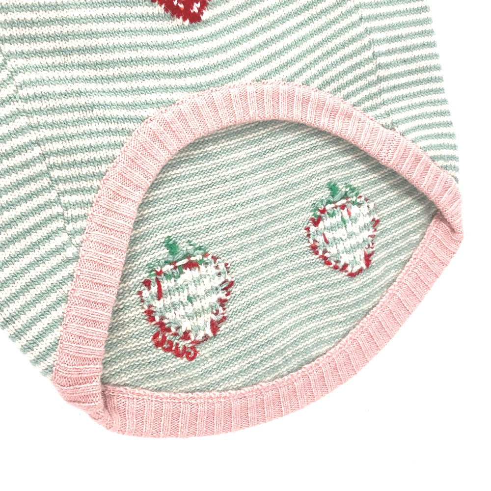 GUCCI 695740 Dog Knitwear Strawberry Pet Clothes Tops and Other Items Wool Unisex Pink