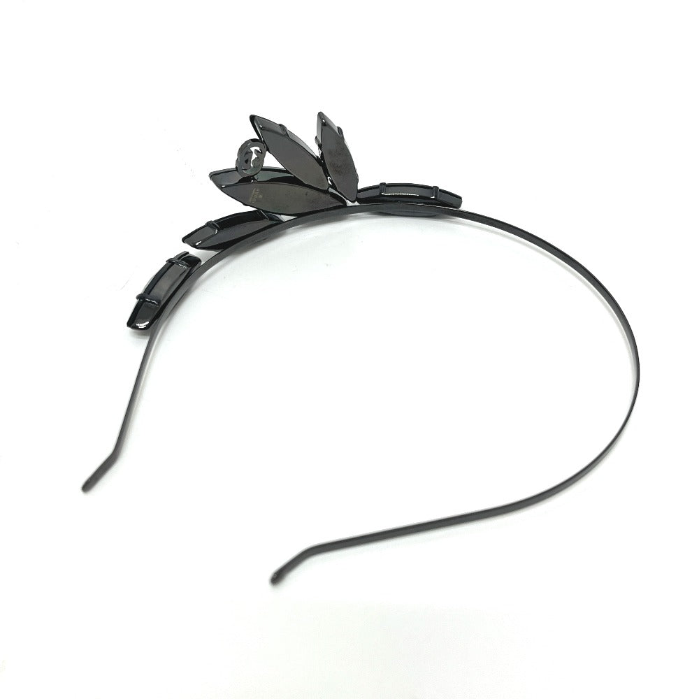 GUCCI GG Crystal Bijou Hair Accessory Headband in Metal, Women's, Black
