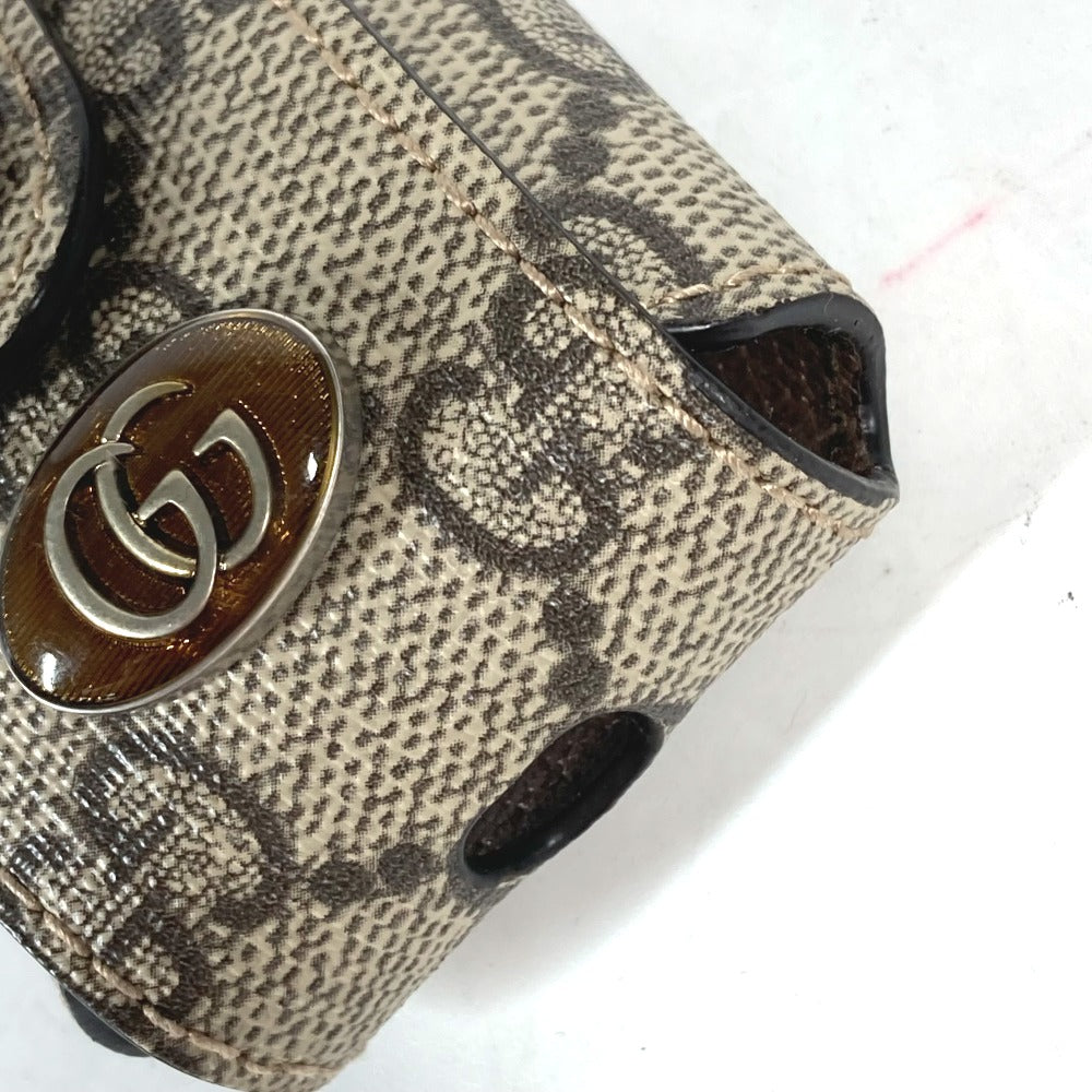 GUCCI 596720 GG オフディア スプリーム airpodsケース エアポッズ apple アップル イヤホンケース イヤフォンケース レザー/PVC レディース ベージュ