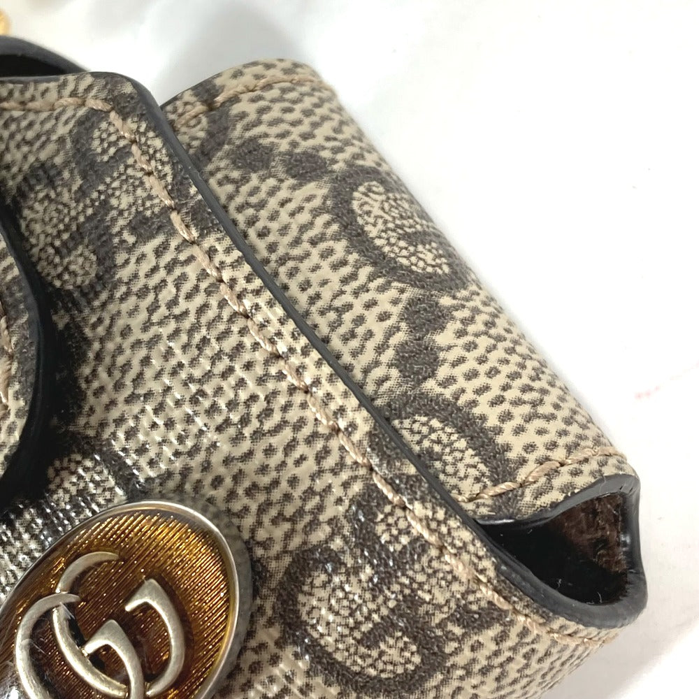 GUCCI 596720 GG オフディア スプリーム airpodsケース エアポッズ apple アップル イヤホンケース イヤフォンケース レザー/PVC レディース ベージュ