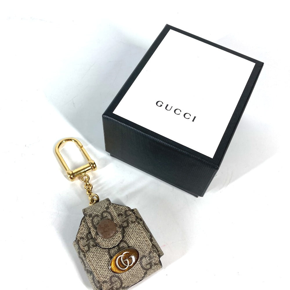 GUCCI 596720 GG オフディア スプリーム airpodsケース エアポッズ apple アップル イヤホンケース イヤフォンケース レザー/PVC レディース ベージュ