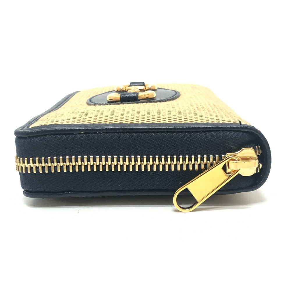 GUCCI 621889 Horsebit Zip Around Long wallet accessory Long Wallet Canvas/Leather BROWN Brown Used