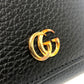 GUCCI 474746 GGマーモント コンパクトウォレット 小銭入れ 財布 ウォレット コンパクト財布 3つ折り財布 レザー レディース ブラック - brandshop-reference