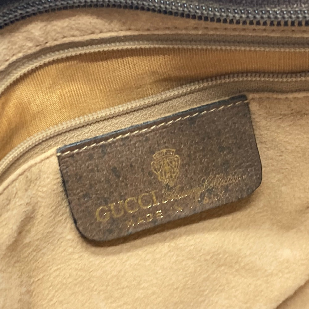 GUCCI 010・378 シェリーライン オールドグッチ カバン 斜め掛け 肩掛け ショルダーバッグ キャンバス レディース ブラウン - brandshop-reference
