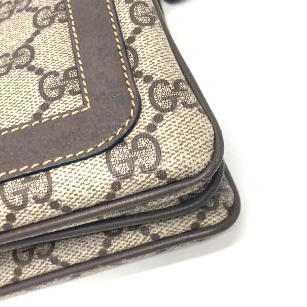 GUCCI 010・378 シェリーライン オールドグッチ カバン 斜め掛け 肩掛け ショルダーバッグ キャンバス レディース ブラウン - brandshop-reference