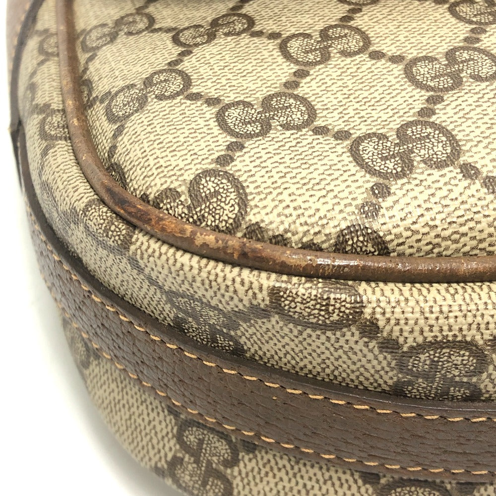 GUCCI Old Gucci Vintage GG Interlocking G Bag Crossbody Shoulder Bag PVC/Leather Women's Beige