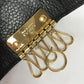 GUCCI 456118 GG Marmont 6-Ring Key Case, Leather, Women's, Black