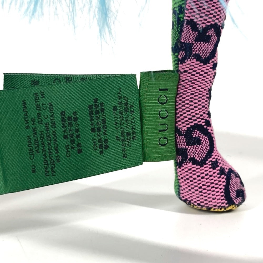 GUCCI 670233 GG デコラティブ キリン アニマル 人形 インテリア ぬいぐるみ GGキャンバス ユニセックス マルチカラー