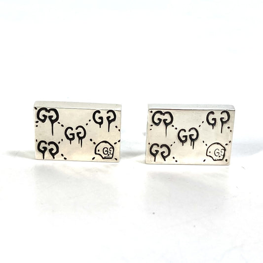 GUCCI 457224 ゴースト アクセサリー カフス SV925 メンズ シルバー