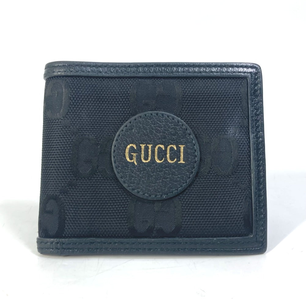 GUCCI 625574 Gucci Off The Grid グッチ オフ・ザ・グリッド GG ロゴ 2つ折り財布 ナイロン/レザー メンズ ブラック