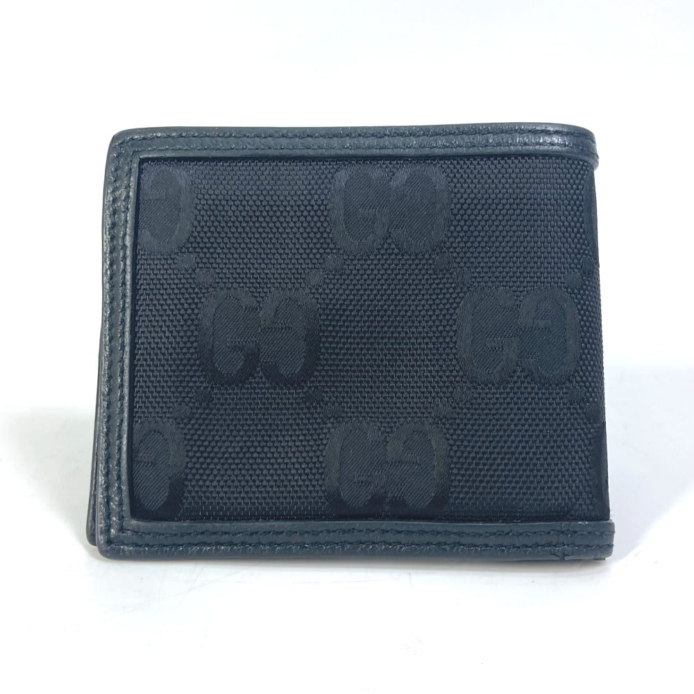 GUCCI 625574 Gucci Off The Grid グッチ オフ・ザ・グリッド GG ロゴ 2つ折り財布 ナイロン/レザー メンズ ブラック