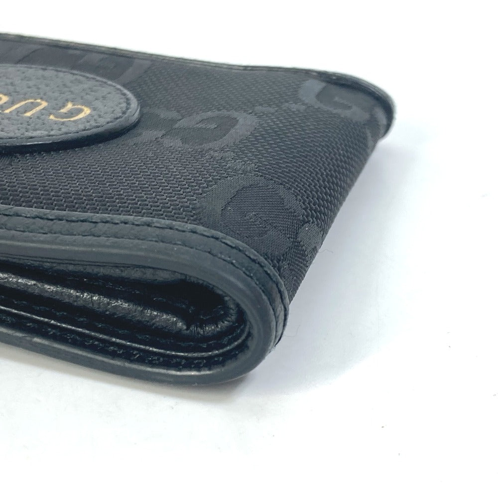 GUCCI 625574 Gucci Off The Grid グッチ オフ・ザ・グリッド GG ロゴ 2つ折り財布 ナイロン/レザー メンズ ブラック