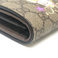 GUCCI 701009 Bananya collaboration Compact Wallet Small Items Folded wallet GG Supreme Canvas Brown Used