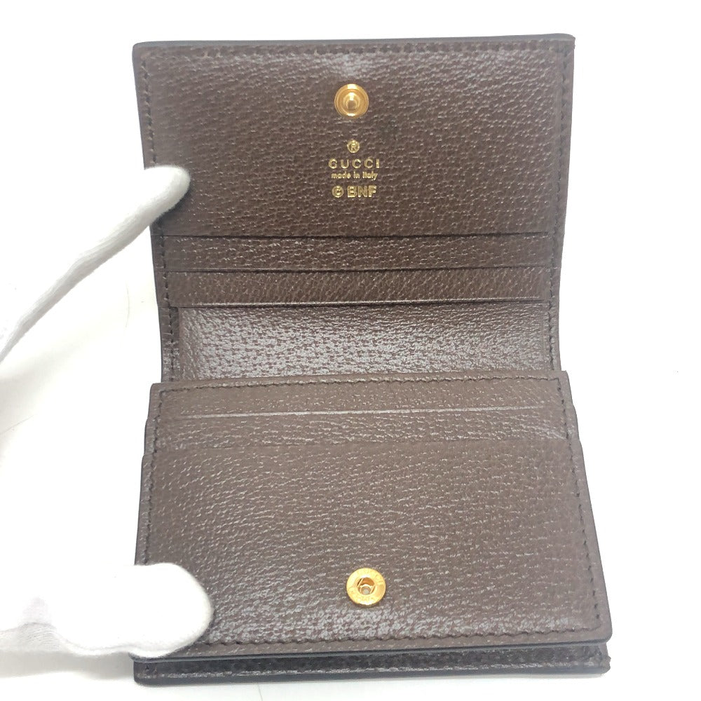 GUCCI 701009 Bananya collaboration Compact Wallet Small Items Folded wallet GG Supreme Canvas Brown Used