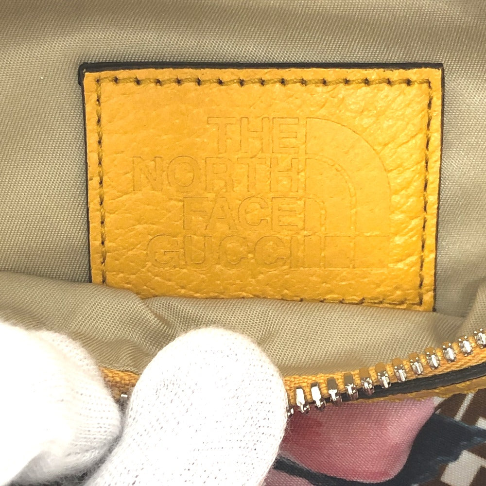 GUCCI 650299 THE NORTH FACE コラボ ウエストポーチ 花柄 カバン ウエストポーチ ボディバッグ ナイロン レディース マルチカラー