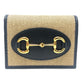 GUCCI 621887 Horsebit Compact Wallet Small Items Folded wallet Canvas/Leather BROWN Brown Used