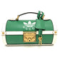 GUCCI 723801 ロゴ ゴルフボールケース アディダス adidas コラボ 2WAYバック ハンドバック ボールケース ハンドバッグ レザー レディース グリーン