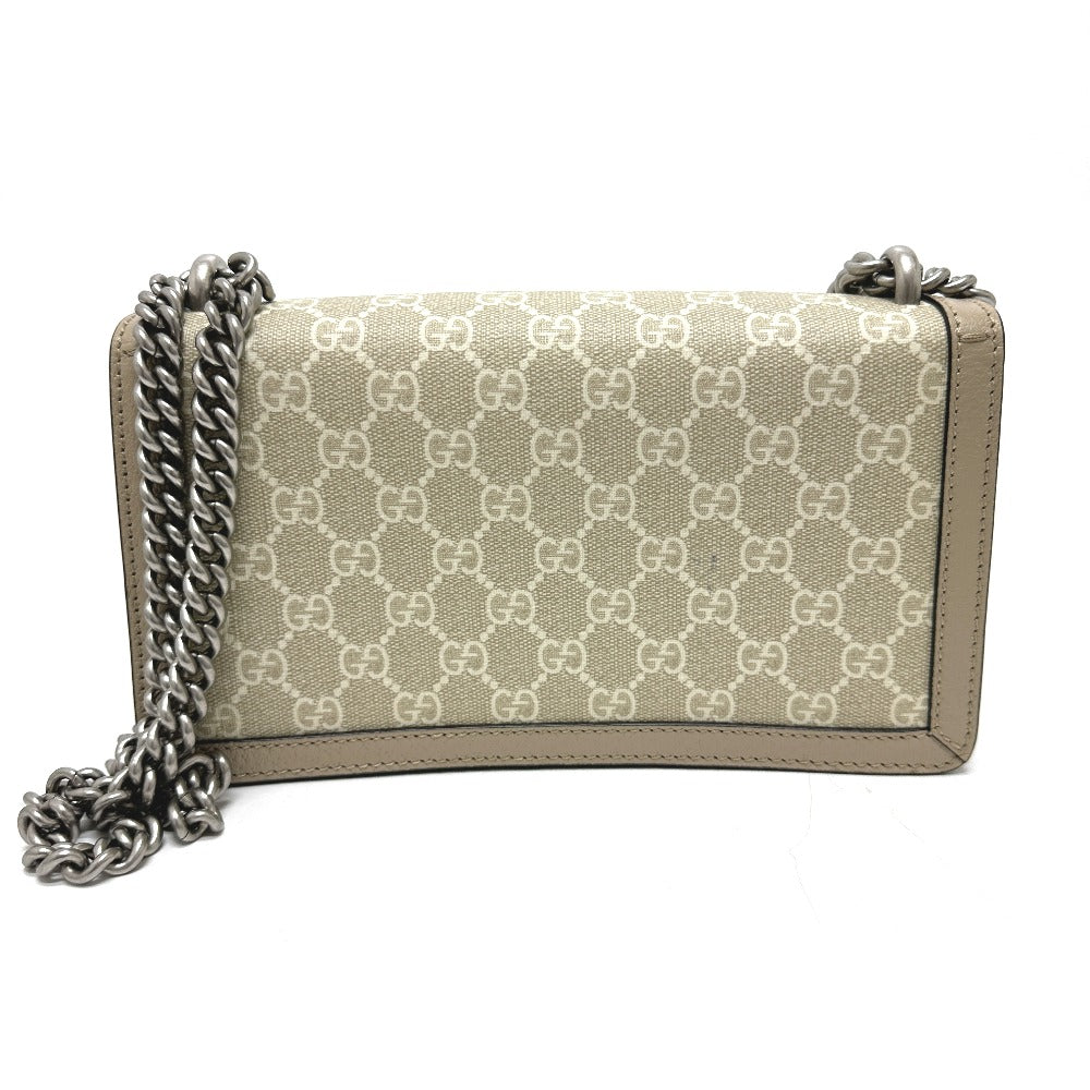 GUCCI 499623 GG Dionysus chain bag Shoulder Bag GG Supreme Canvas Beige/Metal fittingsSilver Used