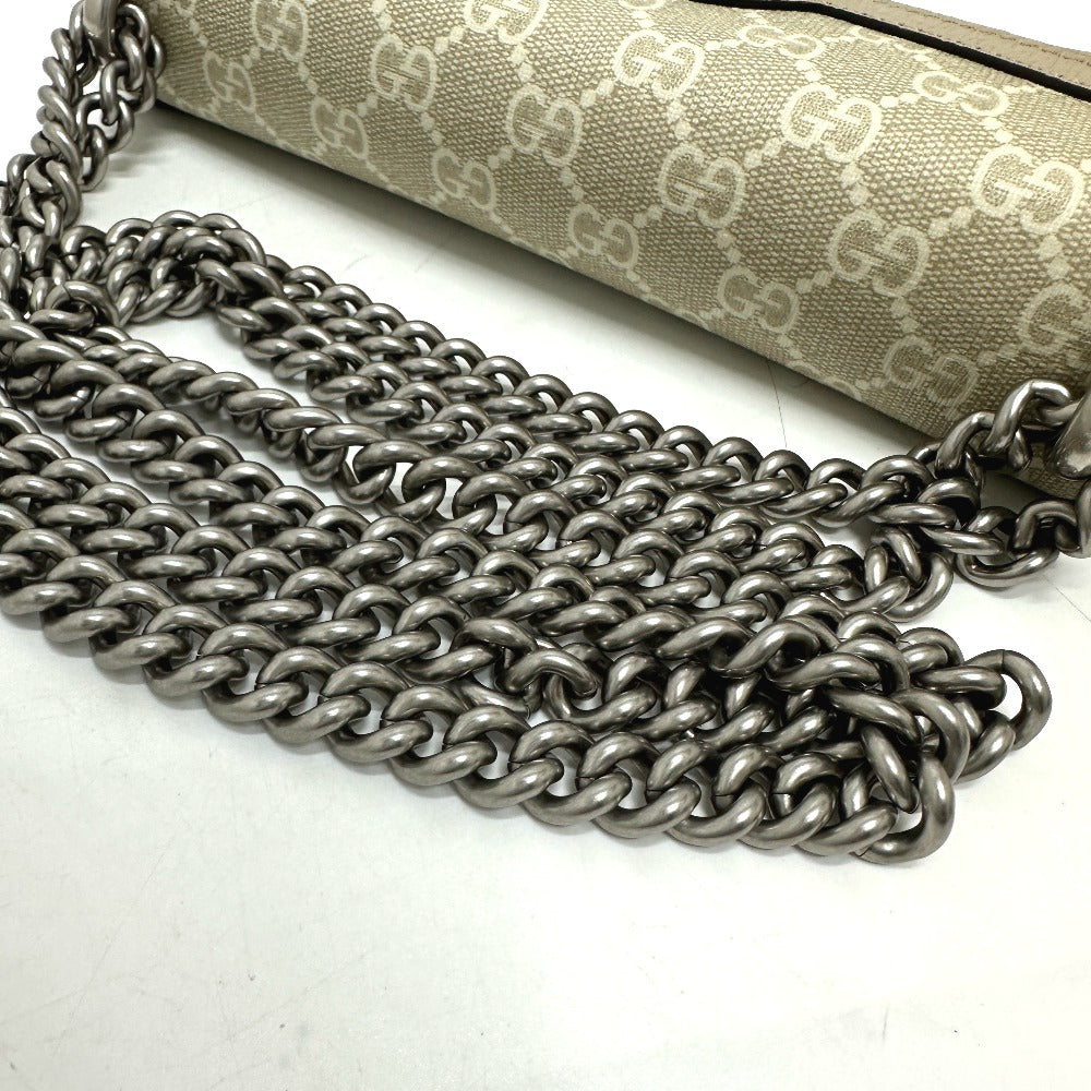 GUCCI 499623 GG Dionysus chain bag Shoulder Bag GG Supreme Canvas Beige/Metal fittingsSilver Used