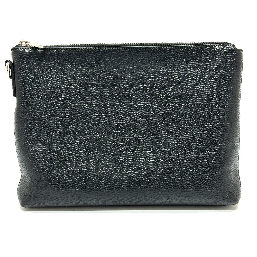 GUCCI 387075 Cosmopolis Strap Bag Clutch Bag Leather Unisex Black