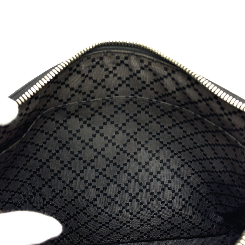 GUCCI 387075 Cosmopolis Strap Bag Clutch Bag Leather Unisex Black