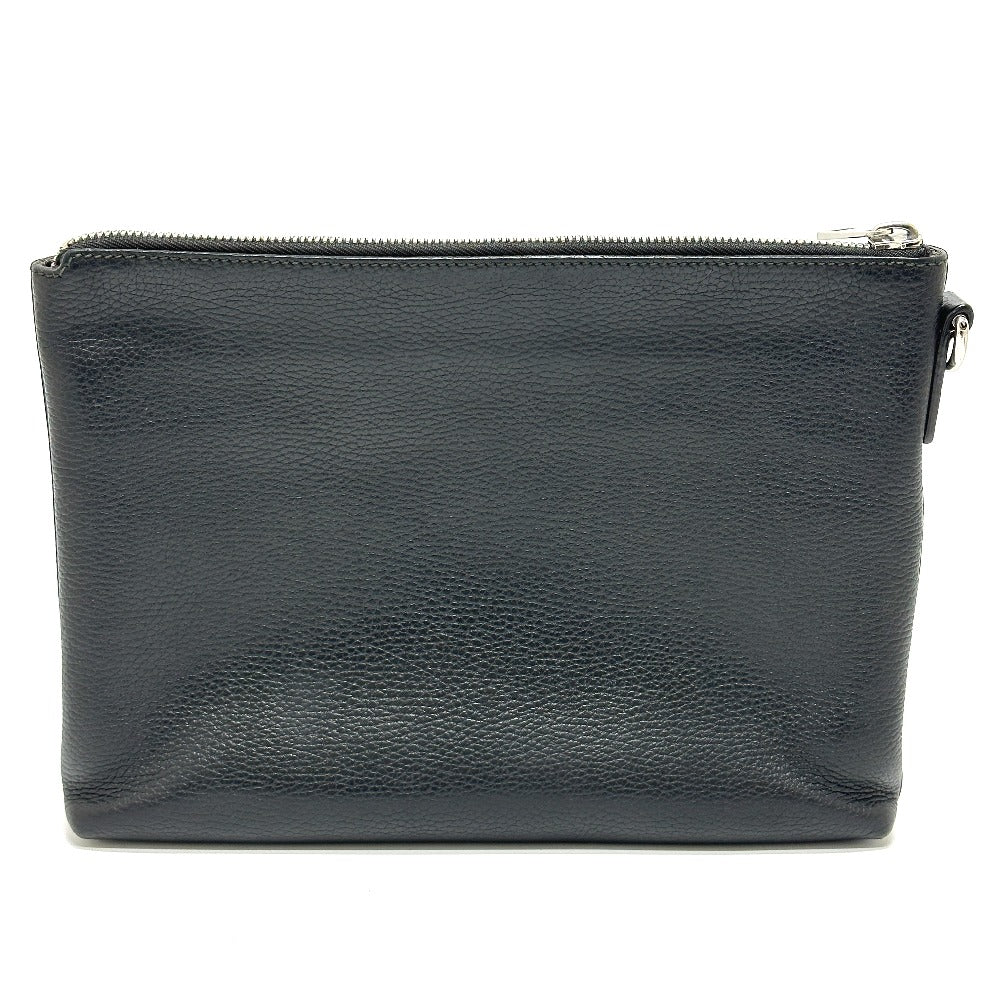 GUCCI 387075 Cosmopolis Strap Bag Clutch Bag Leather Unisex Black