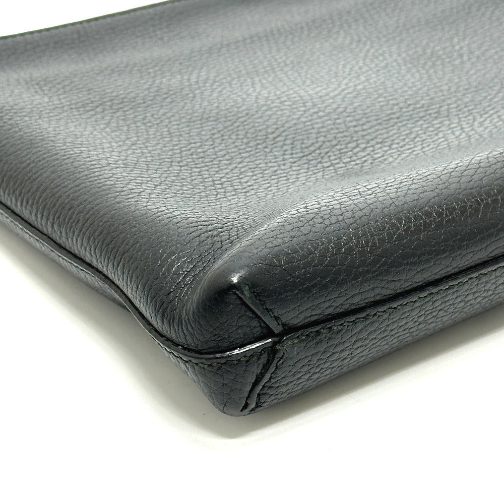 GUCCI 387075 Cosmopolis Strap Bag Clutch Bag Leather Unisex Black