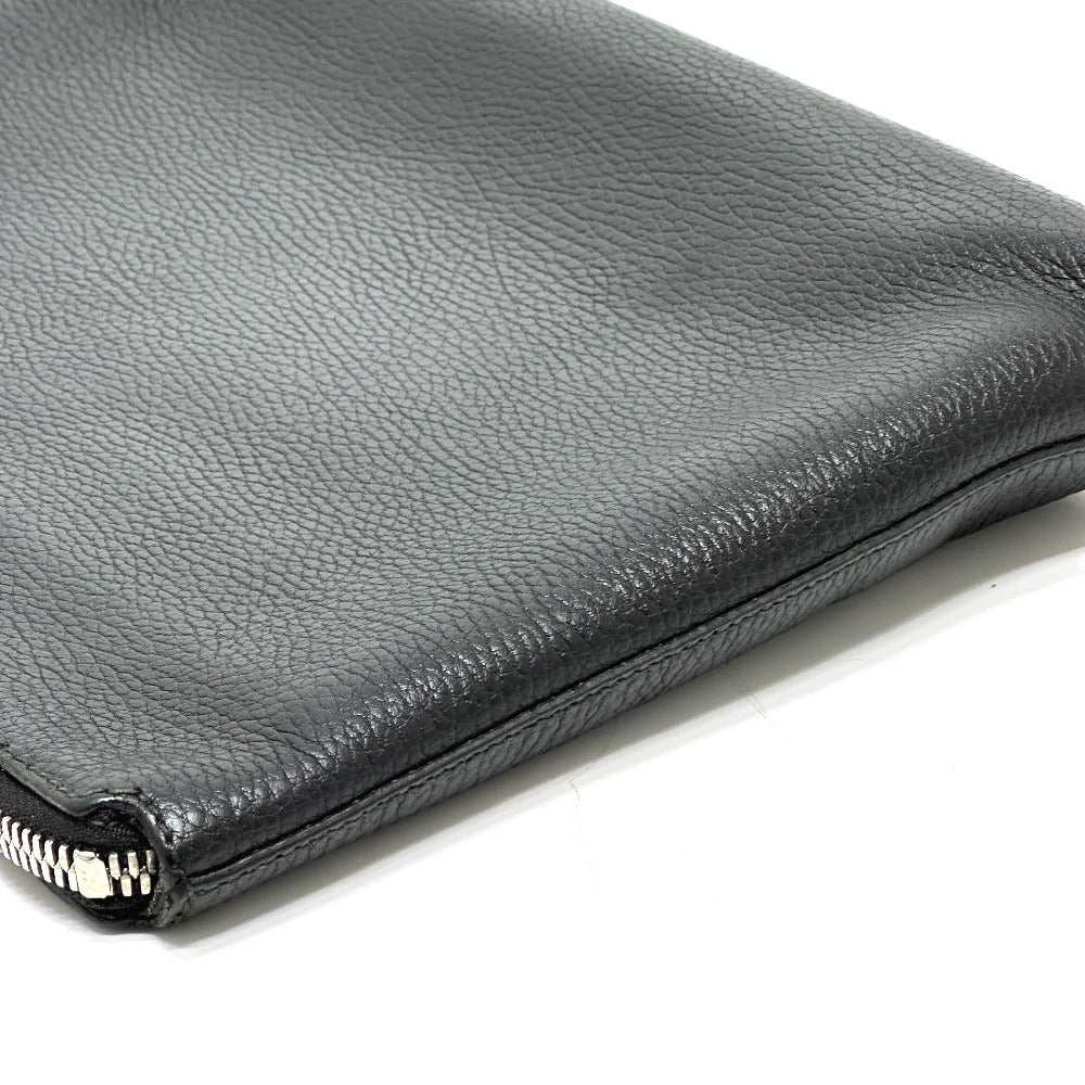GUCCI 387075 Cosmopolis Strap Bag Clutch Bag Leather Unisex Black