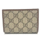 GUCCI 726846 Horsebit 1955 Compact Wallet Mini Wallet GG Supreme Bi-fold Wallet GG Supreme Canvas Women's Brown