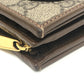 GUCCI 726846 Horsebit 1955 Compact Wallet Mini Wallet GG Supreme Bi-fold Wallet GG Supreme Canvas Women's Brown