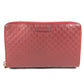 GUCCI 544250 Micro Guccissima Logo Travel Case Double Zip Long Wallet Handbag Long Wallet Leather Red Used