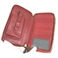GUCCI 544250 Micro Guccissima Logo Travel Case Double Zip Long Wallet Handbag Long Wallet Leather Red Used