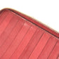 GUCCI 544250 Micro Guccissima Logo Travel Case Double Zip Long Wallet Handbag Long Wallet Leather Red Used