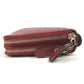 GUCCI 544250 Micro Guccissima Logo Travel Case Double Zip Long Wallet Handbag Long Wallet Leather Red Used