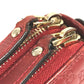 GUCCI 544250 Micro Guccissima Logo Travel Case Double Zip Long Wallet Handbag Long Wallet Leather Red Used