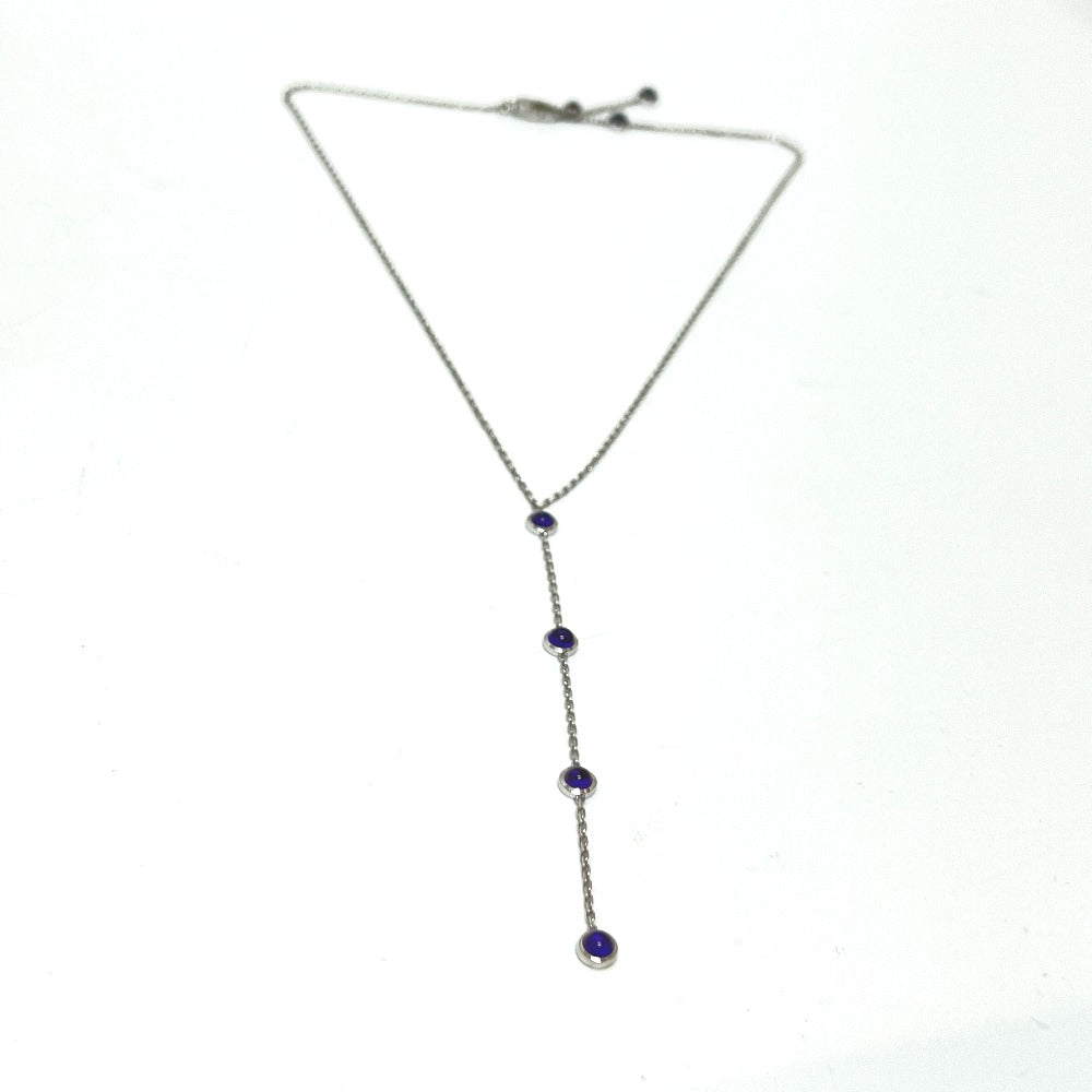 GUCCI K18WG Amethyst Accessory Necklace K18WG Women's Silver