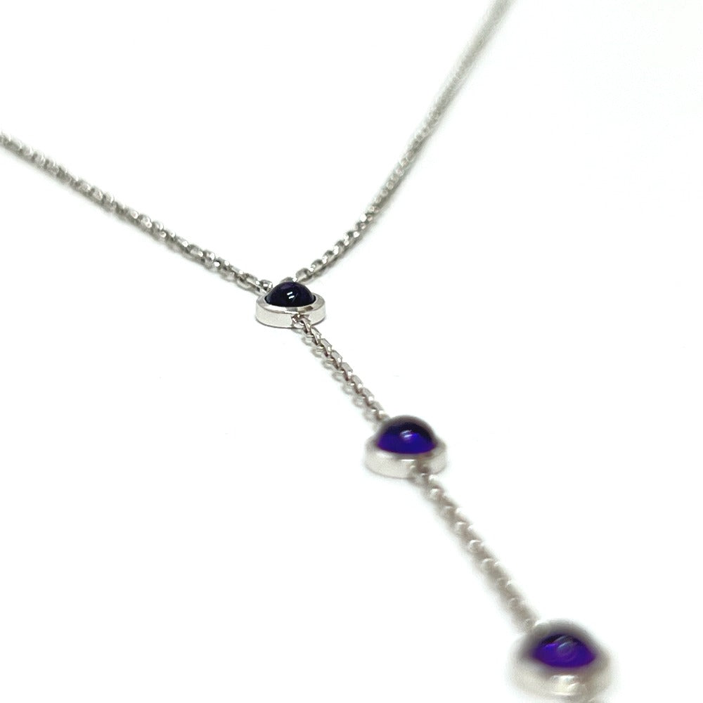 GUCCI K18WG Amethyst Accessory Necklace K18WG Women's Silver