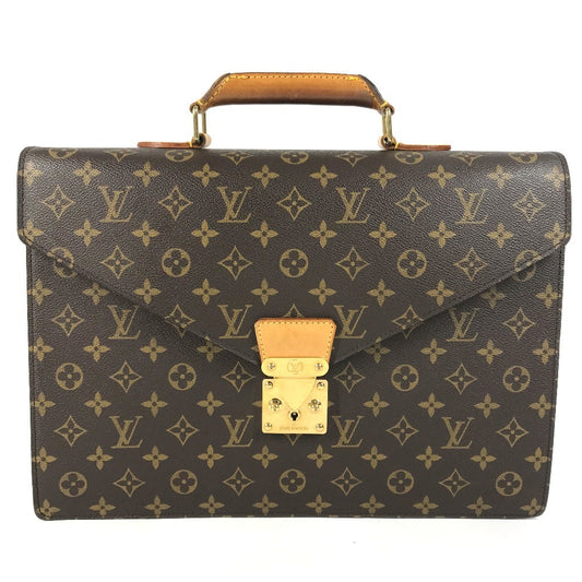 LOUIS VUITTON M53331 Monogram Serviette Conseiller Handbag, Tote bag, Document bag, Briefcase Business bag MonogramCanvas Brown Used