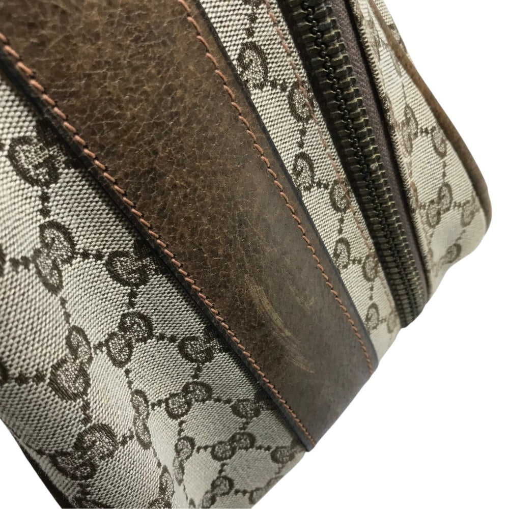 GUCCI 不明 vintage GG Extra Large Travel Bag Travel bag Trunk interior Duffle Bag GG Supreme Canvas / Leather Beige Used
