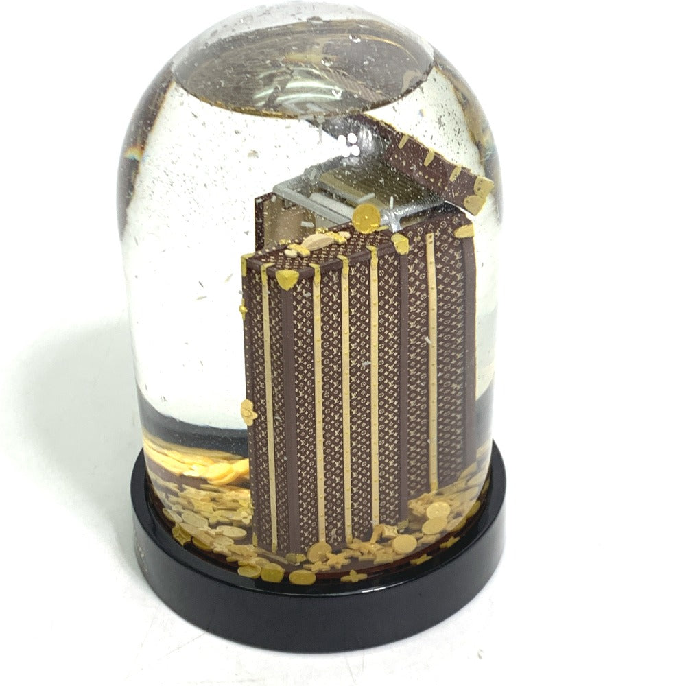 LOUIS VUITTON 2009 Limited Edition Wardrobe Trunk Figurine, Novelty, Not for Sale, Interior Decor, Ceramic Snow Globe, Women's, Brown