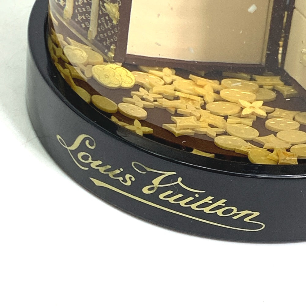LOUIS VUITTON 2009 Limited Edition Wardrobe Trunk Figurine, Novelty, Not for Sale, Interior Decor, Ceramic Snow Globe, Women's, Brown