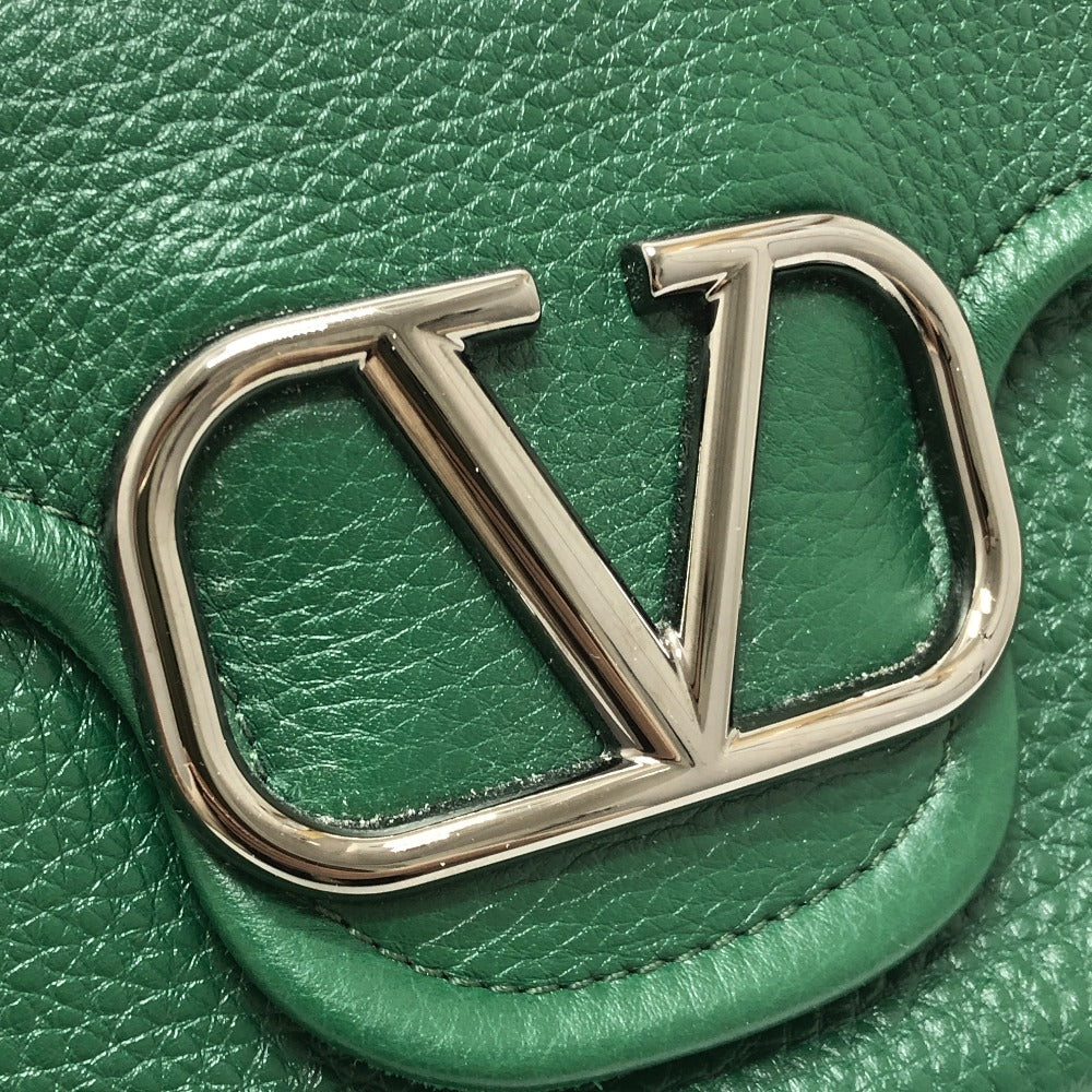 Valentino Garavani オールタイム ロゴ 2WAY カバン ショルダーバッグ レザー レディース グリーン