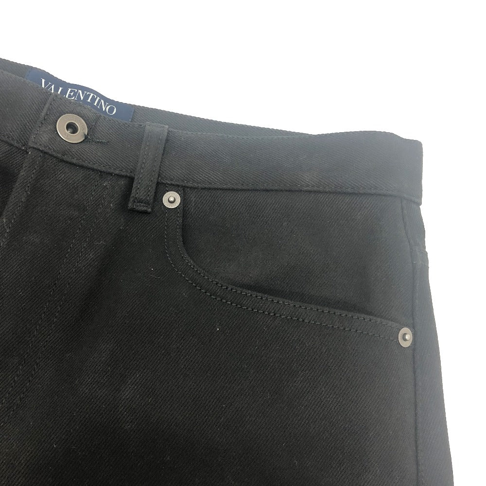 VALENTINO TV3DE00H5YB Vロゴ クロップド ジーンズ パンツ ジーパン ジーンズ デニム アパレル ズボン パンツ デニム メンズ ブラック