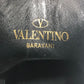 VALENTINO ヒール サイドゴア 靴 シューズ ロゴ 厚底 アンクルブーツ ショート ブーツ レザー レディース ブラック