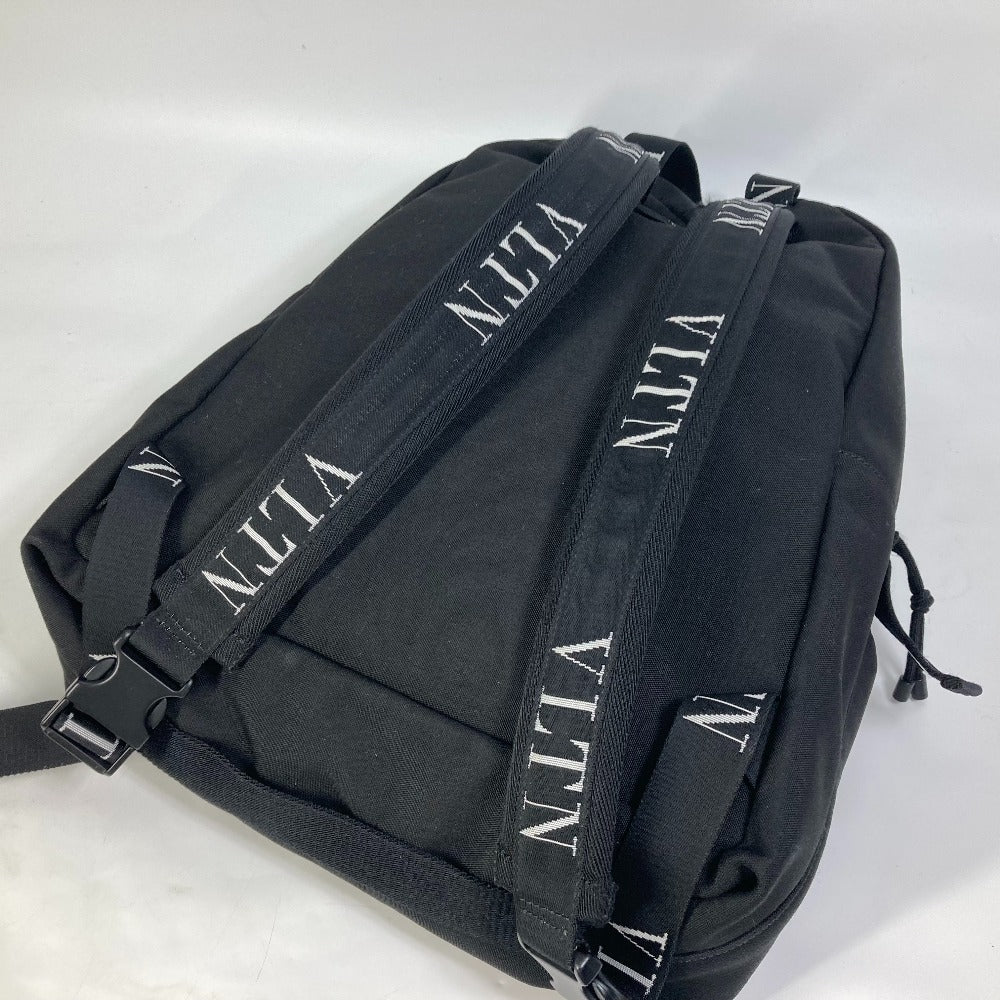 VALENTINO VLTN logo backpack in nylon, black, for men