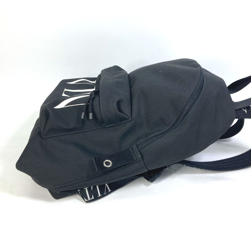 VALENTINO VLTN logo backpack in nylon, black, for men