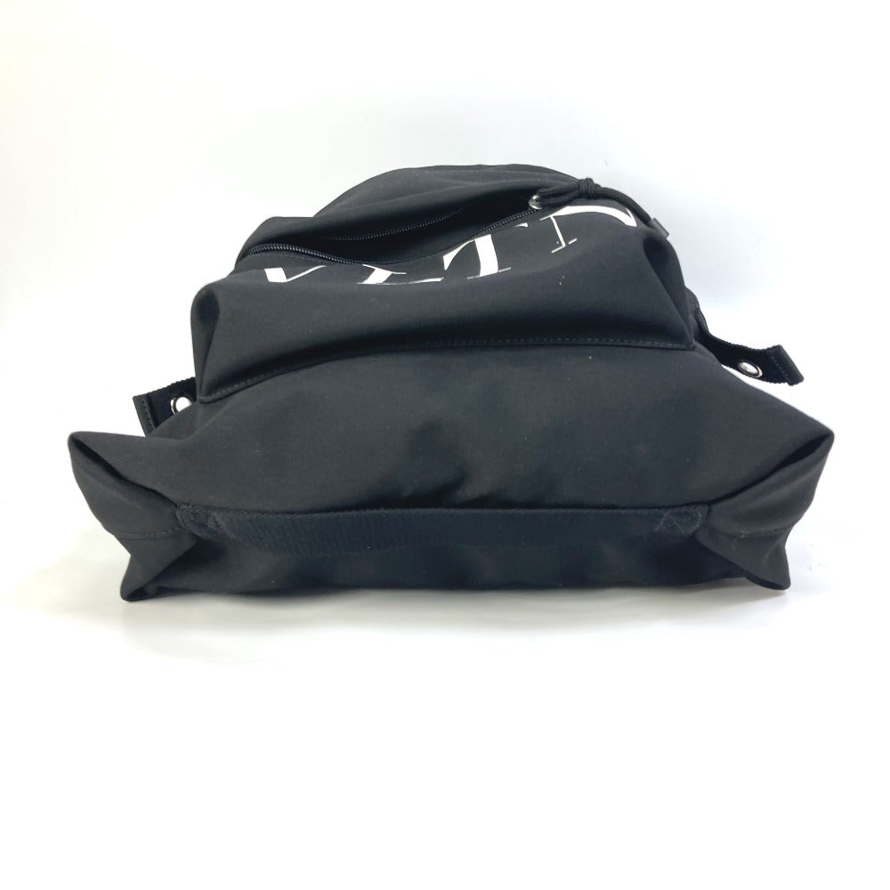 VALENTINO VLTN logo backpack in nylon, black, for men