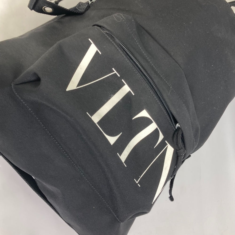 VALENTINO VLTN logo backpack in nylon, black, for men